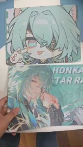 Game  Anaxa Anaxagoras Universal Anti-slip Mouse Pad Leather Gaming Mice Mat Desk Cushion Valentines Day Gift