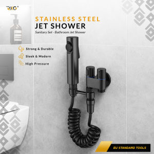 Jet Shower Bidet Set + 2 Outlet Stainless Steel High Pressure FCT-251MB