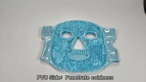 ZNÖCUETÖD Cold Face Ice Mask Facial Ice Pack Hot Cold Compress for Face Face SPA Gift for Woman Dark Circles Facial Puff Pressure Headaches Skin Care Post Cosmetic Care Reversible