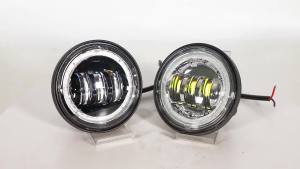 4.5 Inch Motorcycle LED Fog Light 12v DRL Waterproof 4 1/2 Auxiliary Passing Lamp For Touring Electra Glide Road King Fog Lamp