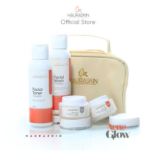 Paket Hauraskin Acne Glow - Haura Skin Care Penghilan Jerawat dan Bekas Jerawat Paket Lengkap