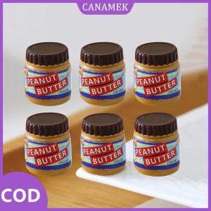 CANAMEK✨ 6PCS thu nhỏ Dollhouse mô phỏng của bơ đậu phộng mô hình trang trí nội thất đồ chơi cho búp bê phụ kiện đồ chơi mô hình trang trí nội thất