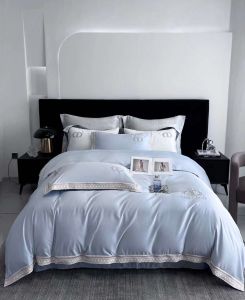 ❤GIÁ CỰC RẺ ) Bộ Chăn Ga Gối Lụa Thương Hiệu_ Lụa Silk Linen Thêu Cao Cấp Set 4 Món Nhập Khẩu