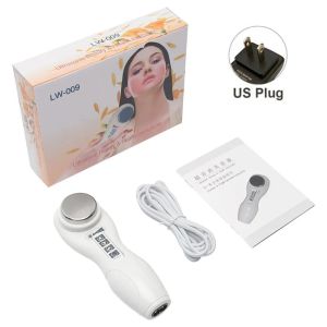 (In stock) 1MHz Ultrasonic Ultrasound Anti Aging Lightening Skin Rejuvenation Thin Face Slimming Massage Skin Care 110-220V Portable