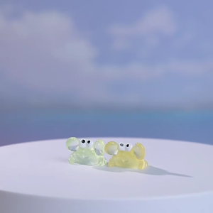 Set of 20 Glowing Resins Crabs Figurine Cute Desk Decors With Nighttimes Luminously For Landscape Mystical Ambiances
