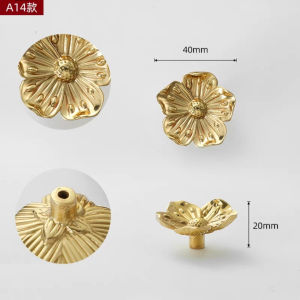Tay nắm cửa tủ quần áo bằng đồng nguyên chất phong cách mới Bắc Âu sang trọng nhẹ nhàng tay nắm bướm ngăn kéo Mỹ lỗ đơn tay nắm cửa tủ Pháp bằng đồng thau đầy đủ