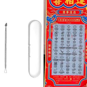Xổ số scratcher công cụ Scratch Off công cụ hai đầu lottos scratcher cho giải trí gia đình