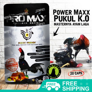 SEMPATI Promax Pro Max Kamlang Kering Isi 20 Butir  Suplemen Vitamin Jamu Ayam Laga Jago Bangkok Aduan Petarung Maksimal Power Tenaga Double