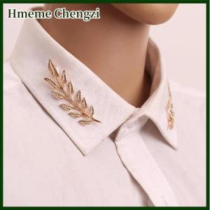 Hmeme 1 Pair Delicate Tree Leaf Brooches Pins Jean Shirts Suits Lapel Pin Retro Broche
