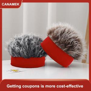 【CANAMEK】 Mũ tóc giả thời trang mũ tóc ngắn vui nhộn cho nam nữ mũ beanie đường phố phong cách hip hop mới lạ mũ tóc giả gai nhọn mũ retro vui nhộn.