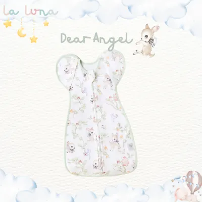 La Luna ถุงนอนเด็กแรกเกิด ถุงนอนกันสะดุ้ง 0-9 เดือน Two-way zip เปิดแขนได้ (Fairy Cloud Comfort Bag)