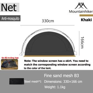 SHINECRAVE Half Dome Canopy Black Wall Khaki Wall Moonlight White Wall PE Floor Mat Walls for SHINECRAVE Half Dome Canopy Black
