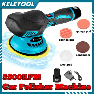 Rechargeable Cordless Electric Car Polisher Machine 6 Gears Auto Car Polishing Sealing Glaze Machine