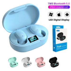 ♥ SFREE Shipping ♥ E6S TWS Headset Wireless Bluetooth Earphone Stereo arbuds Headphone Airbuds 9D Handfree Earphon Button Control