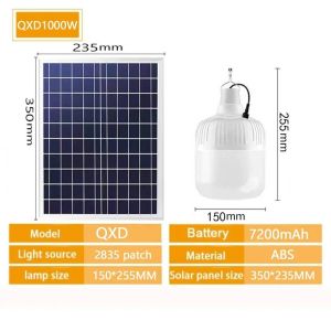 Solar LED 300W 500W 1000W Portable Solar Energy Panel Lighting System Outdoor