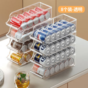 Drink Storage Easy-Open Can Holder Stackable Vegetable Refrigerator Organizer Iced Beverage Cola Beer Storage Bin Plastic [ Free Shipping ]