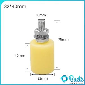 Baete Slide Gate Guide Roller Universal Heavy Duty Adjustable Nylon Rollers Gate Support Assembly