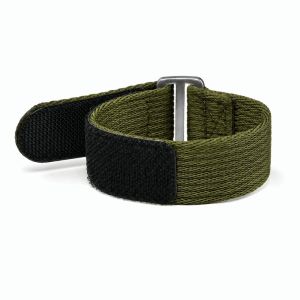 MILDPETAL 20mm 22mm Universal Nylon Watch Strap Quick Slip Through Hook Loop Fastener Hook Loop Watch Band Durable Nylon Replacement Watch Bracelet