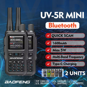 Quansheng UV-K1(8) Mini Walkie Talkie 2 Set AM/FM/UHF/VHF Multi-Band USB Programming Type-C Charging Two Way Radio