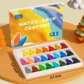 24/12PCS Water Droplet Shaped Crayons Non Toxic And Washable Crayons For Young Children Children's Coloring Set. 