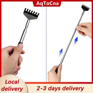 [COD] AqToCna Ship within 24 hours Steel Retractable Itching Rake Scratcher Telescopic Massage Tool Back Scratcher
