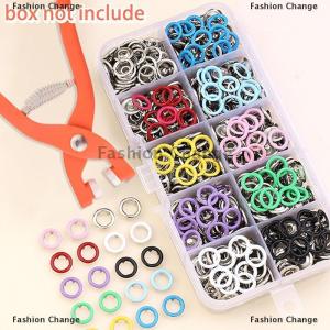 [COD] Fashion Change Plier Tool Colour Metal Snap Sewing Button Claw Set Hollow Solid Snap Fasteners Kit For Installing Clothes Bags