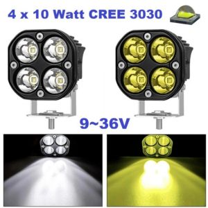 Lampu Sorot Tembak LED Bar CWL CREE 4 Titik Mata 40 Watt Mobil Motor 9 - 36 Volt 12V 24V Worklight