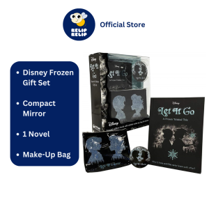 Frozen Let It Go Young Adult Novel Disney Twisted Tales Gift Set With Make Up Bag & Compact Mirror