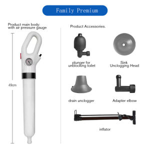 Scato Toilet Plunger Drain Unblocker Powerful Manual Pneumatic Dredge Equipment. High Pressure-KC41