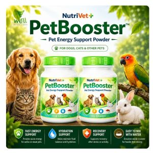 Buy 1 Take 1 NutriVet+ PetBooster Pet Energy Support Powder | Dog & Cat Energy Supplement Easy Mix