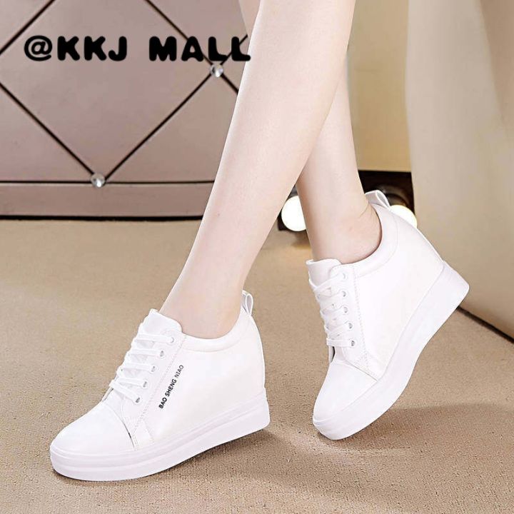 KKJ MALL Black Office Shoes For Women Wedges Sneakers Students