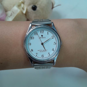 Đồng hồ nữ JEMIS size:34mm dây thép không gỉ second hand si nhật- đã qua sử dụng