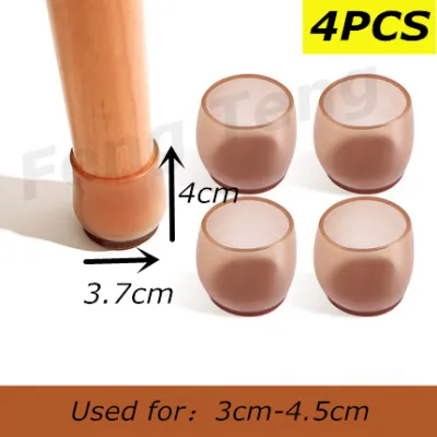 4pcs Multiple Sizes Non-Slip Chair Cover Sofa Legs Silicone Pads For Feet Floor Protector Furniture Fittings