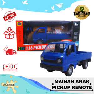 Mainan Anak Mobil Pickup Remote Kontrol Set Berasap Murah Viral Edukasi Acekids