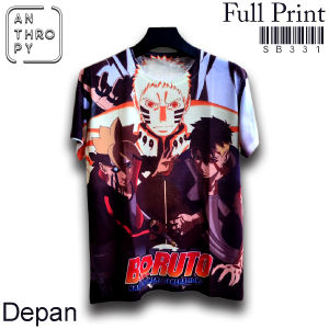 Kaos Distro Sablon Full Print SB331 Pria Oblong Baju Atasan Lengan Pendek Dewasa