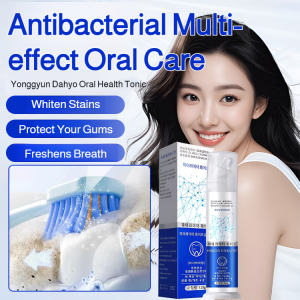 【Press Type Convenient】Stain-Free Teeth/Easy Application PushOn Bright White Toothpaste/Fresh Breath Probiotic Whitening Dental Cream/Daily Care Remove Yellowing And Stains Toothpaste