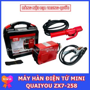 Máy Hàn Điện Tử Mini QUAIYOU ZX7-258 - Chuyên Dụng Hàn Que 1.6-3.2 ly - Hàng Nội Địa Trung Quốc - Bảo Hành 12 Tháng