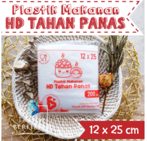 Plastik HD Tahan Panas 12X25 cm/ Plastik Tahan Panas / Plastik Sayur 12 x 25 cm