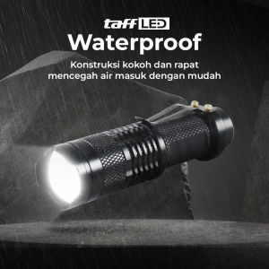 Senter Camping mini kecil - Senter Swatt mini nyala terang - Senter LED 2000 Lumens Pocketman
