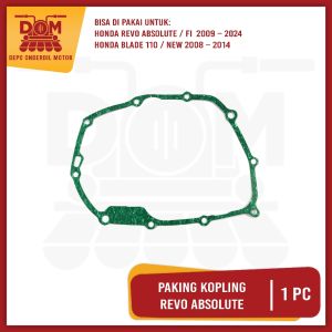 Paking Kopling Revo Absolute (PSP) Packing AJS Pak Calter Kalter Gasket Bak Mesin Kanan Honda Blade