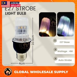 E27 Strobe Light Bulb Flashing Bulb Auto Twinkle E27 Lamp Base Lampu Liplap Kedai Makan Lampu Berkelip Mentol E27
