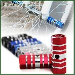 Blowing 2pcs BMX Mountain MTB Bike Bicycle Alloy Axle Pedals Foot Stunt Pegs