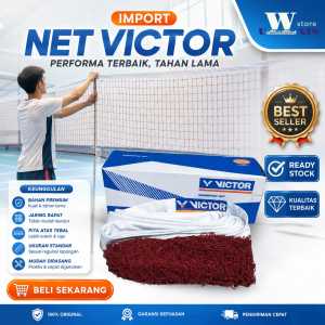 Net Victor Import - Net Badminton Victor Bagus - Net Victor jaring badminton - Net Murah - Jaring Bulu Tangkis Victor impor - Net Lapangan - Net Bulutangkis