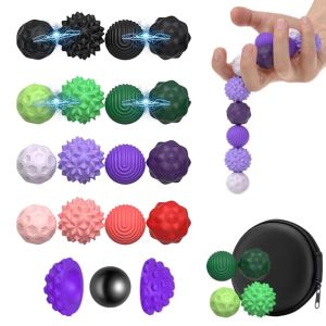 SUN ME Stress Relaxation ic Stress Balls Hand Exercise Silicone Hand Massage Balls Fidget Toys Rolling Sensory ic Ball Men Women