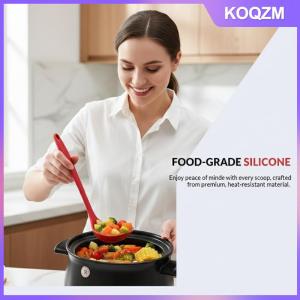 KOQZM Long Handle Ladle 1PC Nonstick Large Soup Spoon Heat Resistant for Home Kitchen Restaurants Cooking Serving