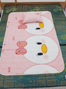 Bộ chăn gối trẻ em cute hột me size nhỡ 1m4 kèm ruột [Ngựa hồng pony]