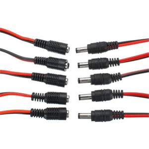 5Pairs 5.5X2.1Mm Male+Female Dc Connector Monitor Connector Cctv Monitor Camera Led Connector