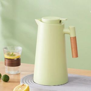 Thermos For Hot Water 48h Heat Preservation Thermal Insulation Kettle Temperature Display 1L Double Layer Glass Interior Vacuum Thermal Flasks Insulation Jug Vacuum Flask Thermal Coffee Pot Kitchen Appliances