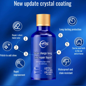 Matte automotive plastic restorer Crystallized scratch repair maintenance wheel brow