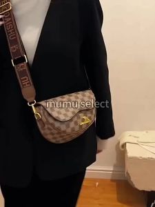 High-End Mumu M288 High Quality Leather Classic Saddle Shoulder Bag Women Crossbody Bags